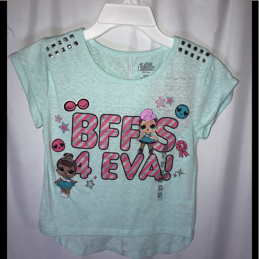 L.O.L BFFS 4 EVA Short sleeve T-shirt girls size( small 7)